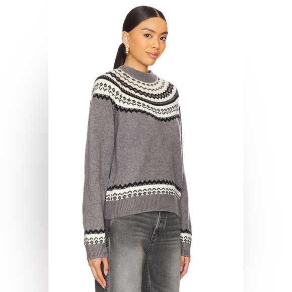 Tularosa Kiva Fairisle Sweater in Grey Multi - Picture 2 of 9